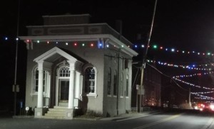 Bank Christmas lights