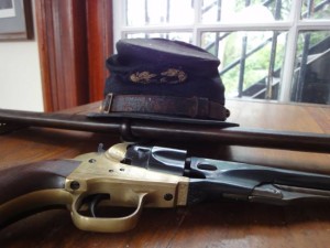 EX Bank hat and gun